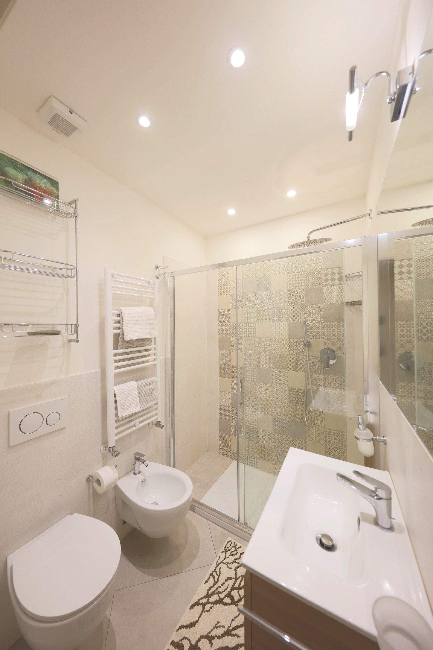 Bagno con doccia dell'appartamento Charming